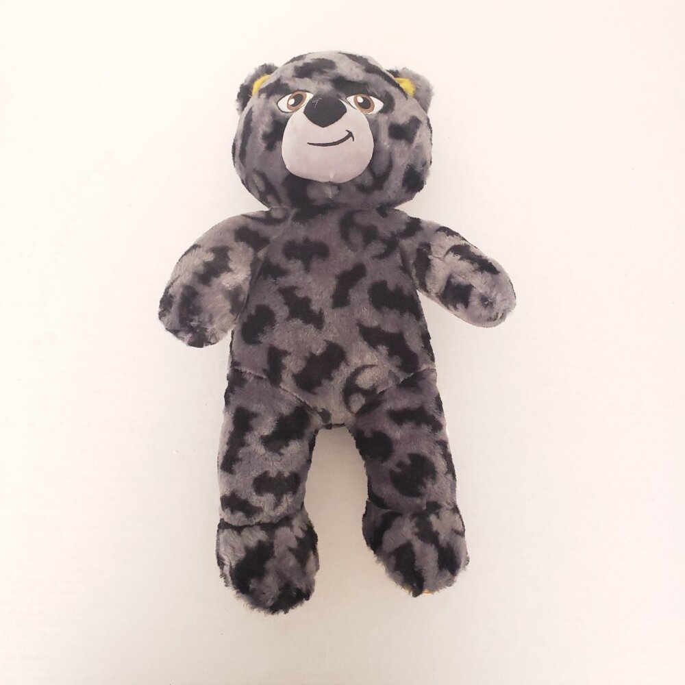 Build a Bear Workshop Batman 80 Years Bat Symbol Gray Batman Teddy Bear